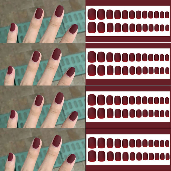 Matte Finish Press-On Nail Set Stornfield 178815*10mm0162