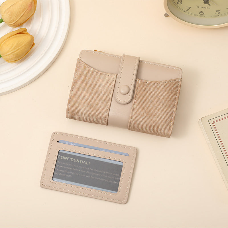 Textured Multi-Pocket Snap Closure Wallet Stornfield