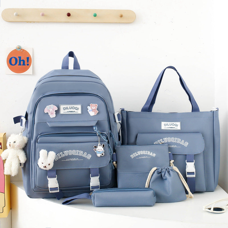 Versatile All-in-One School Backpack and Tote Set Stornfield