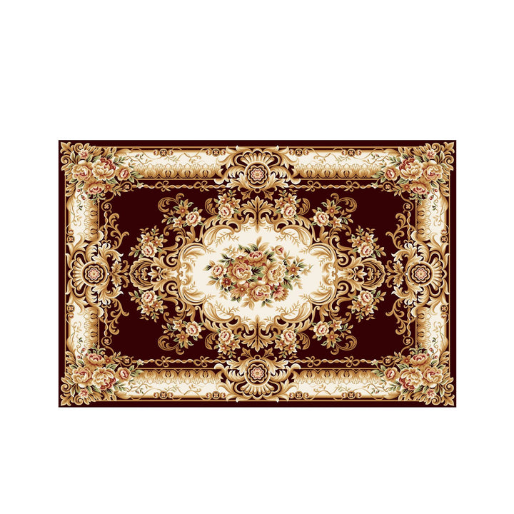 Vintage Floral Design Bath Mat Stornfield