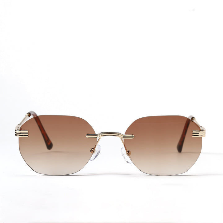 Ladies geometric sunglasses with elegant metal frame Stornfield