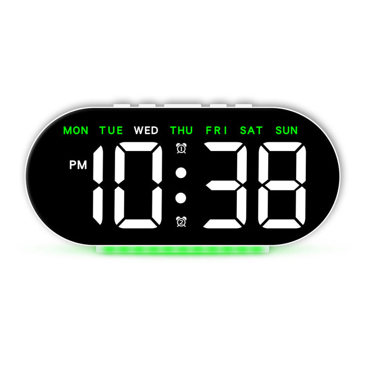 Digital alarm clock with large LED display and multifunctional display Stornfield