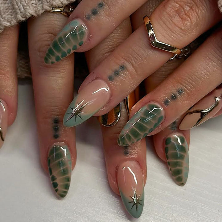 Artistic Long-Stiletto Nail Art