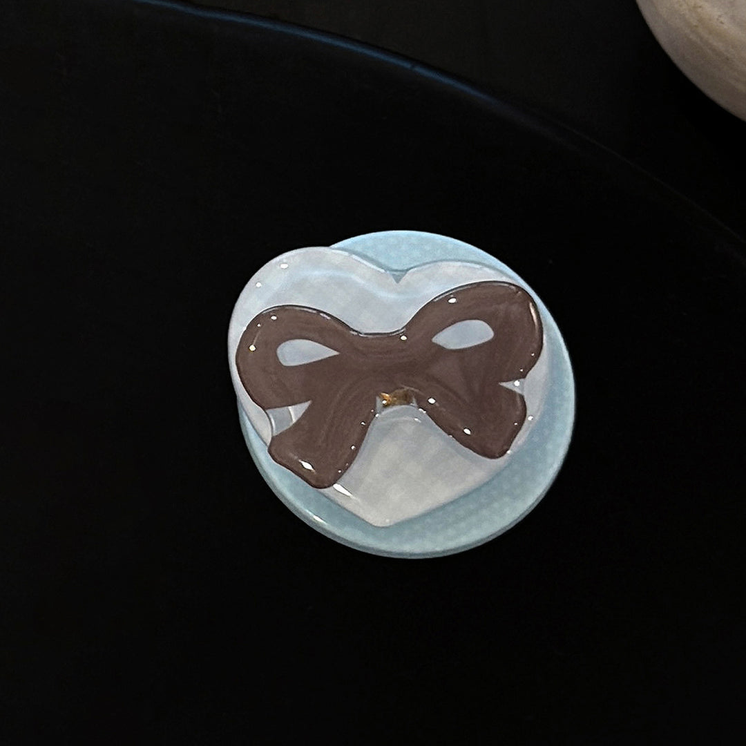Decorative ceramic coaster with bow motif Stornfield