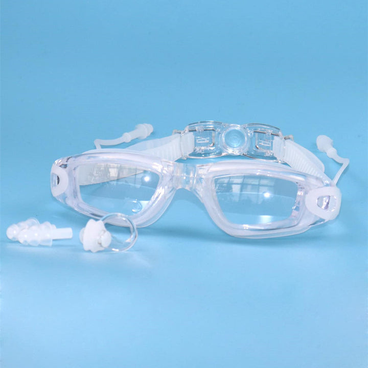 Swim goggles with ergonomic design and integrated ear protection Stornfield
