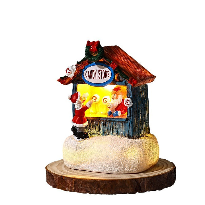 Illuminated Christmas village decoration Stornfield