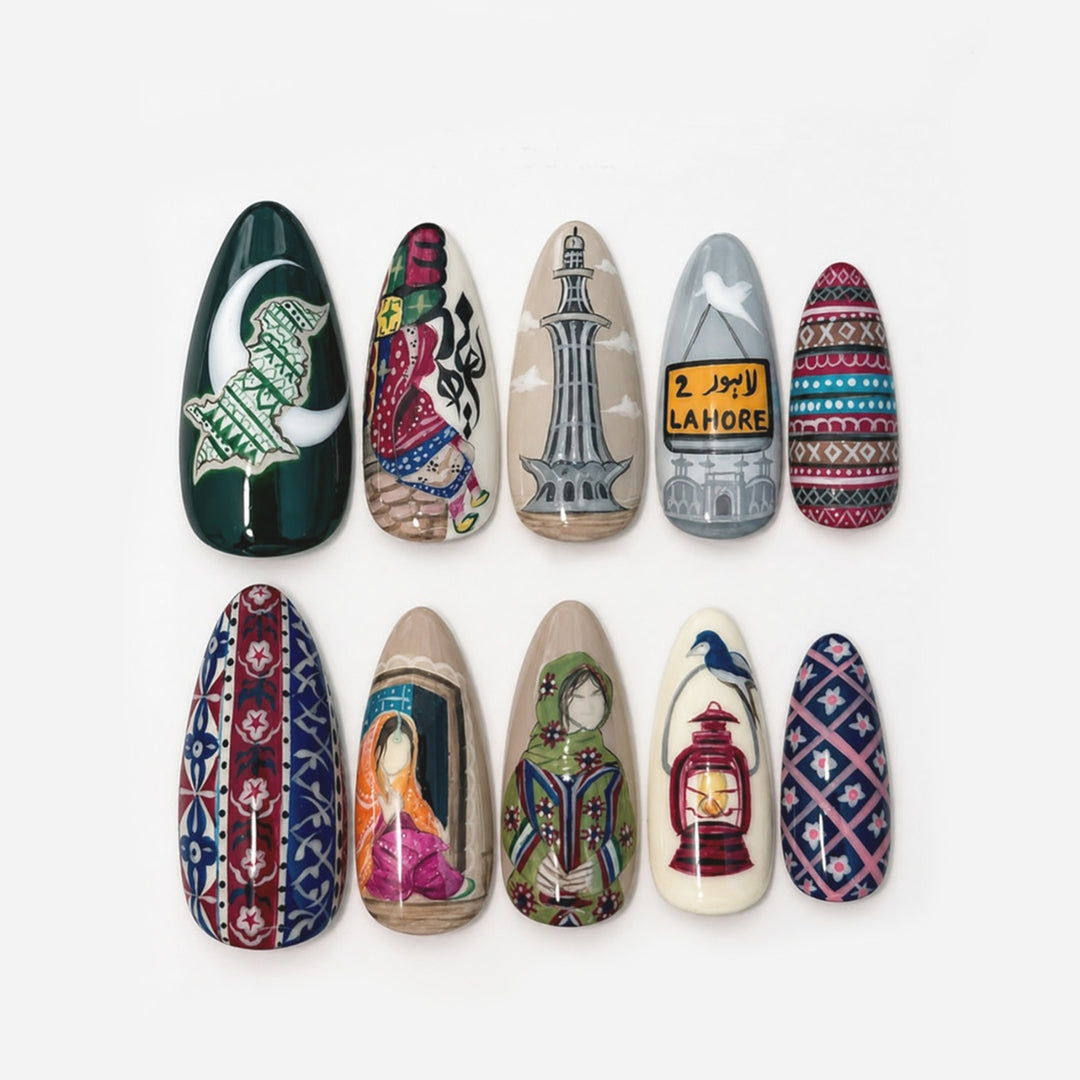 Artificial Nail Collection with Cultural Designs Stornfield