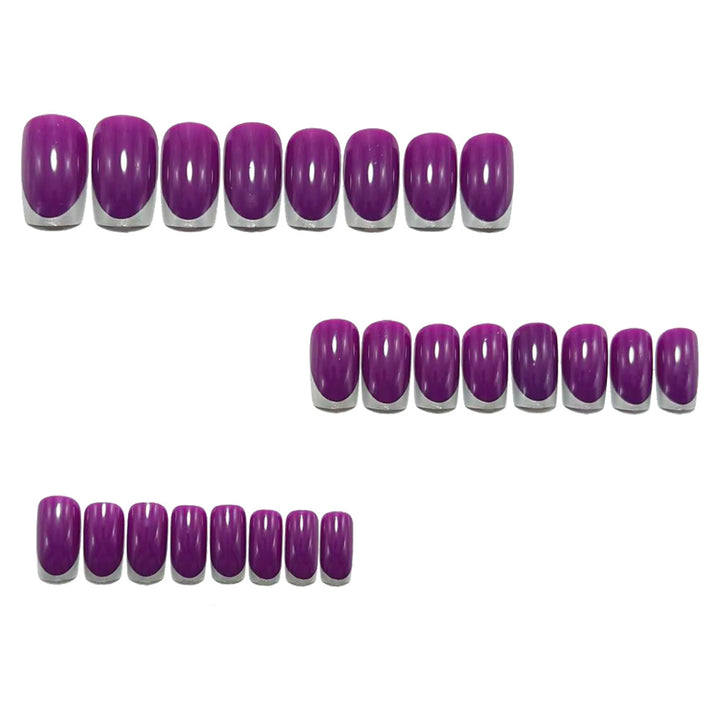 Artificial nails with shiny metallic finish Stornfield