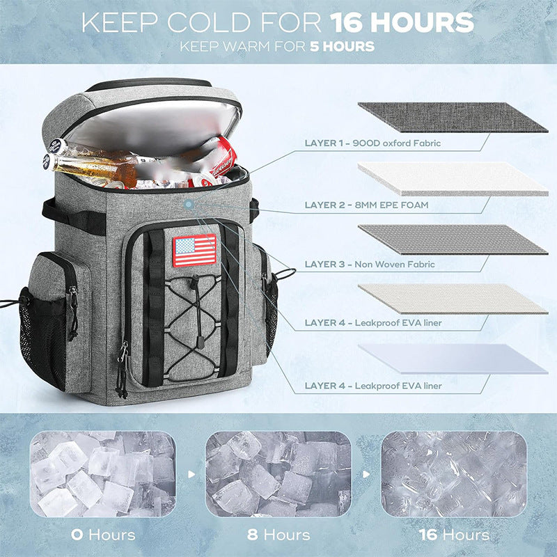 Sporty all-round backpack with multifunctional compartments Stornfield