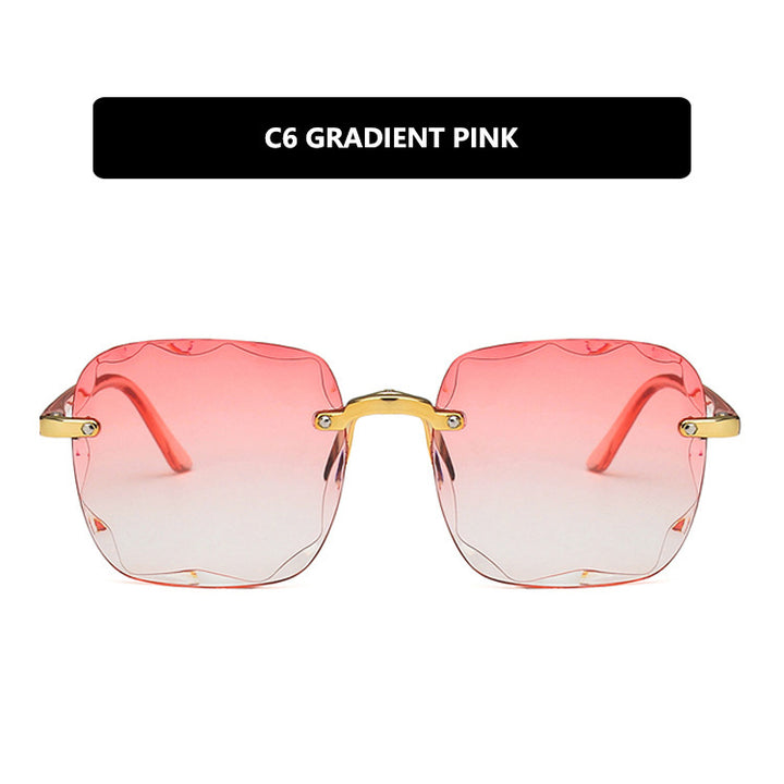 Women's trendy square sunglasses with luxurious metal frame Stornfield
