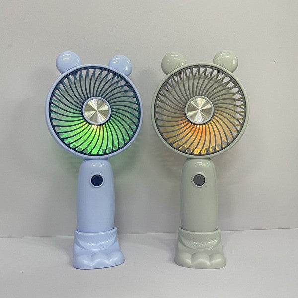 Unisex Portable Handheld Fan with LED Lighting and Creative Design Stornfield