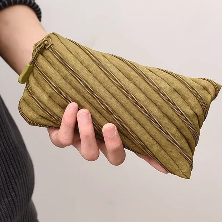 Stylish Canvas Zippered Pencil Case
