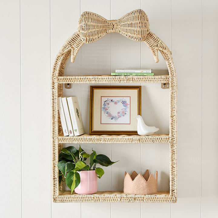 Playful wall shelf in butterfly design Stornfield
