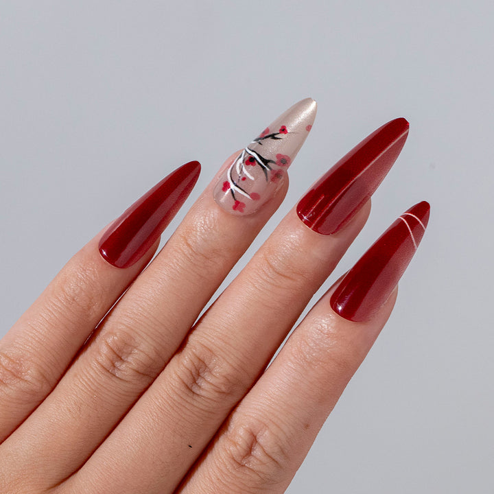 Artistic Cherry Blossom Press-On Nail Set Stornfield 1788157506