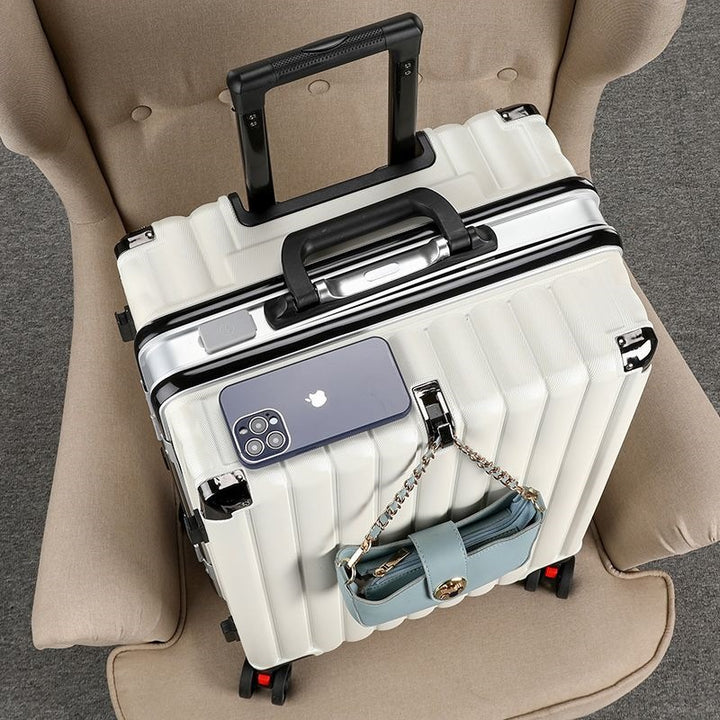 Hard Shell Trolley With Integrated Usb Charging Port And Multifunctional Storage Stornfield