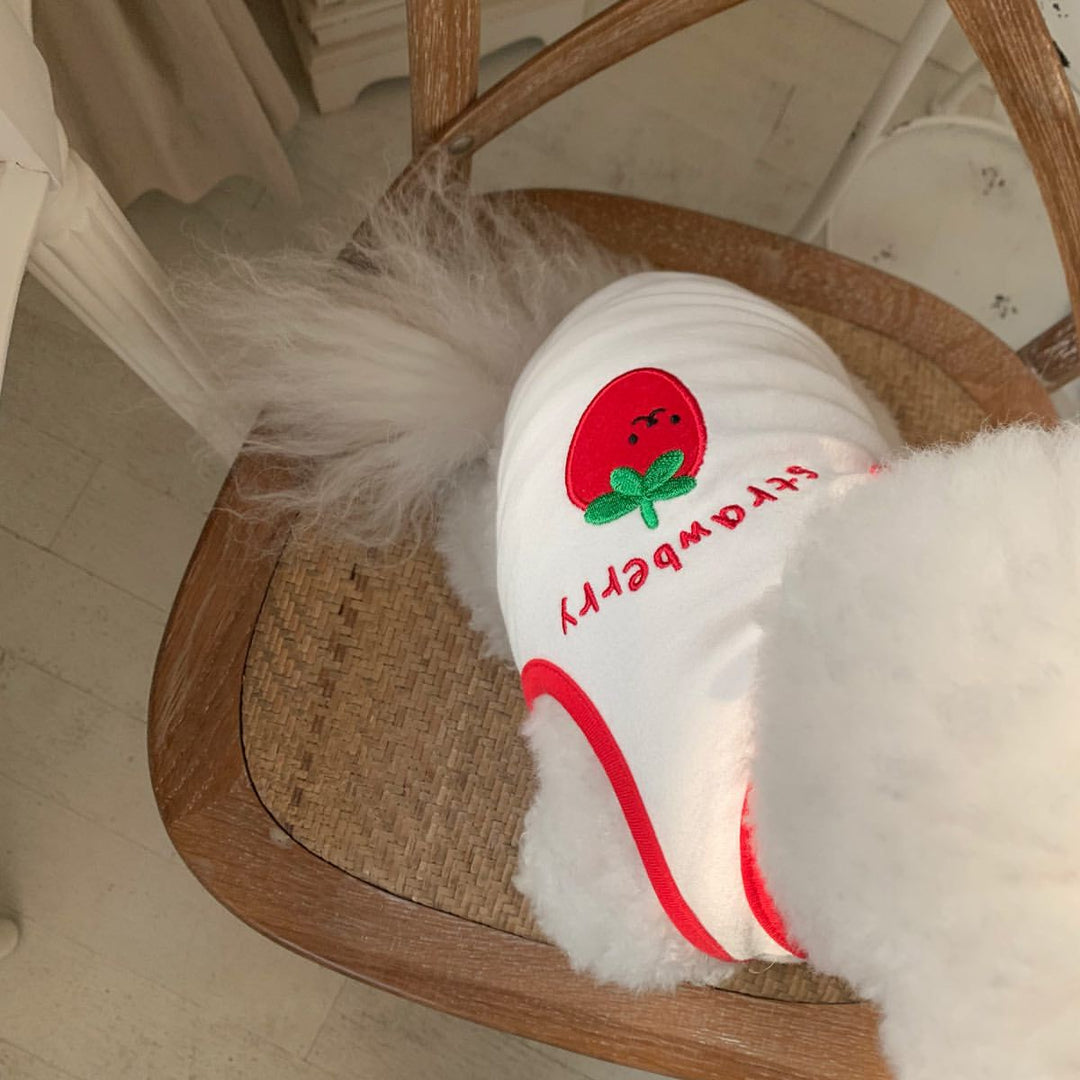 Cotton Stretch Pet Tank Top with Mushroom Applique