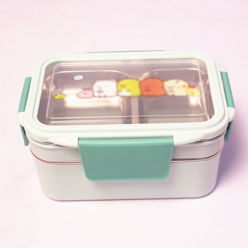 Cute Multi-Compartment Food Storage Container Set