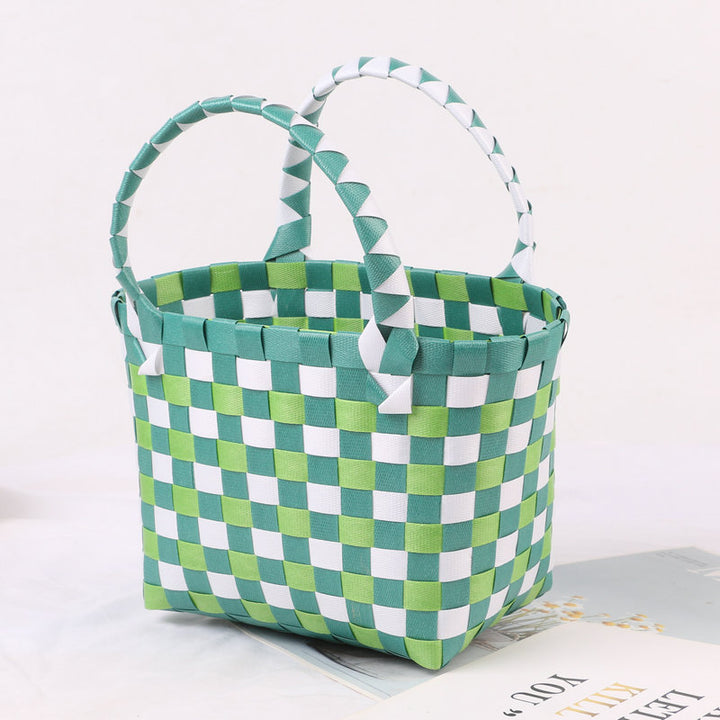 Colorful woven shopping bag Stornfield