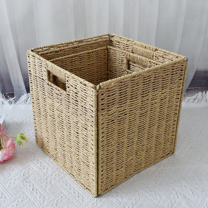 Rustic Woven Storage Bin Stornfield