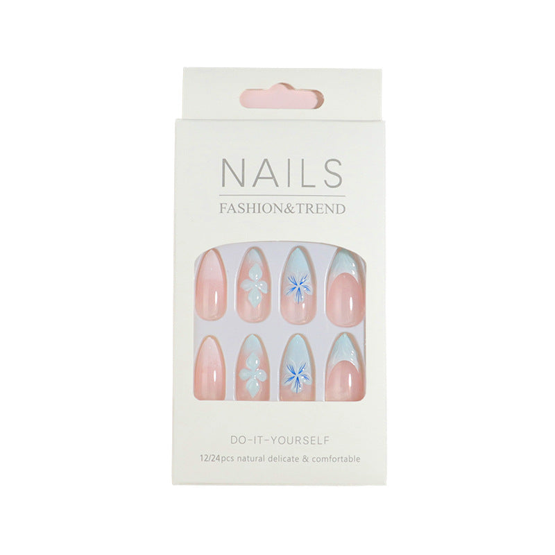 Premium Press-On Nail Set with Decorative Accents Stornfield
