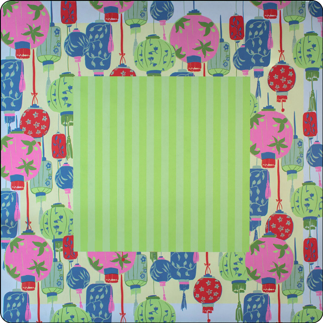 Decorative Geometric Print Area Mat