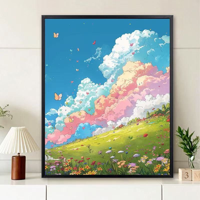 Dreamy Landscape Illustration Canvas Art Stornfield