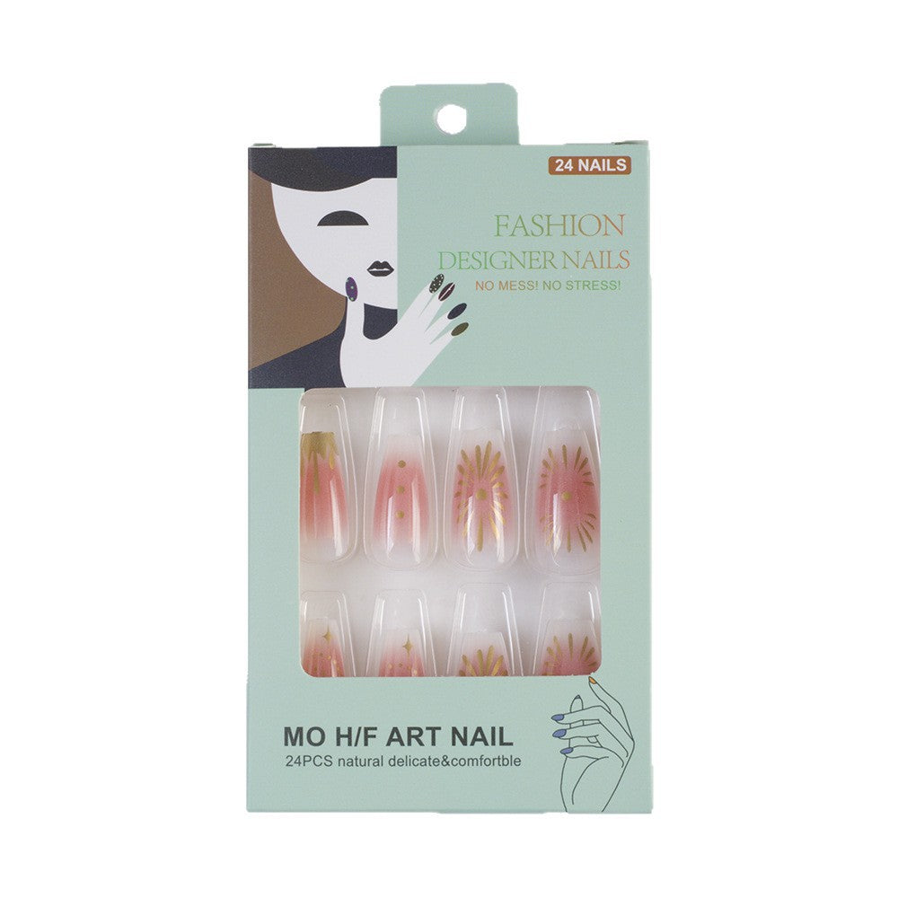 Artificial nails with intricate flower design Stornfield