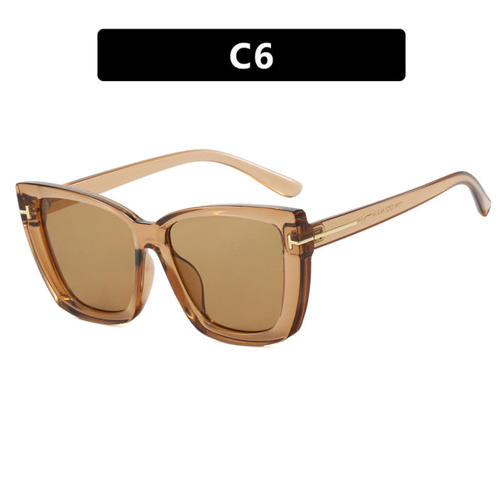 Women's large sunglasses in modern design with trendy tortoise pattern Stornfield