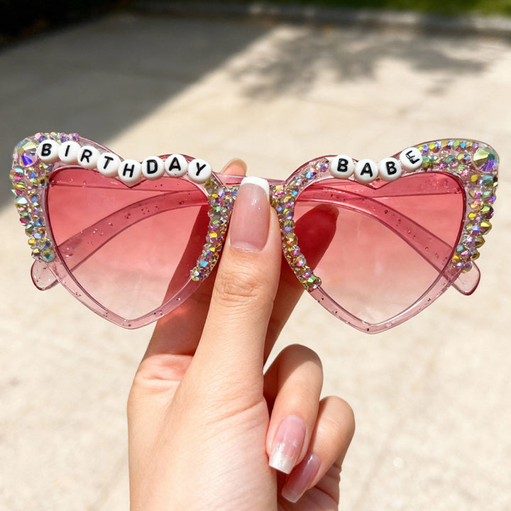 Birthday-Themed Heart-Shaped Sunglasses Stornfield