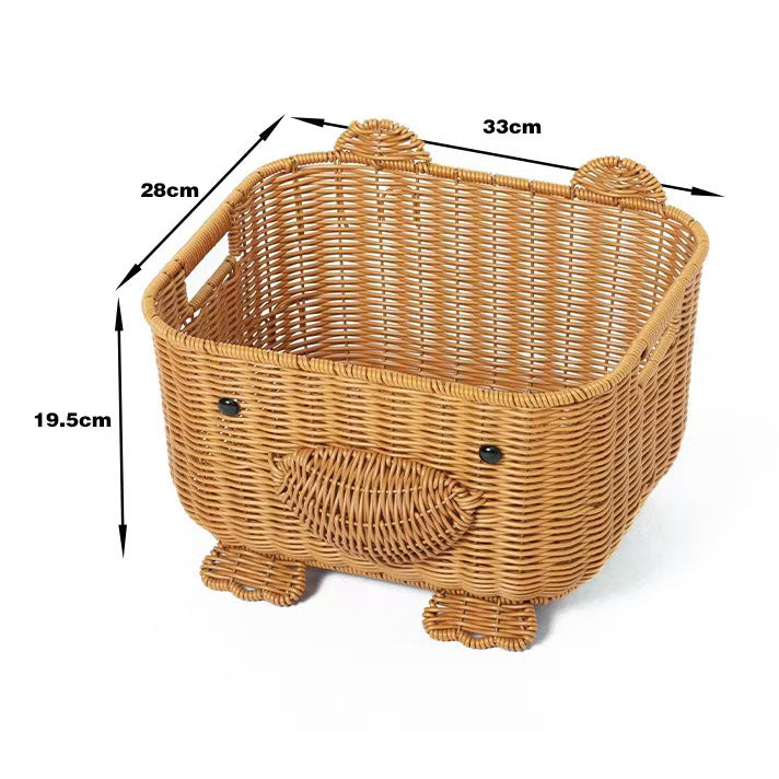 Adorable Decorative Animal Face Storage Basket Stornfield