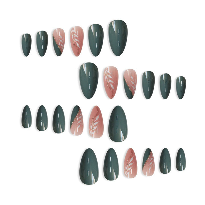 Elegant Almond-Shaped Press-On Nail Extensions Stornfield