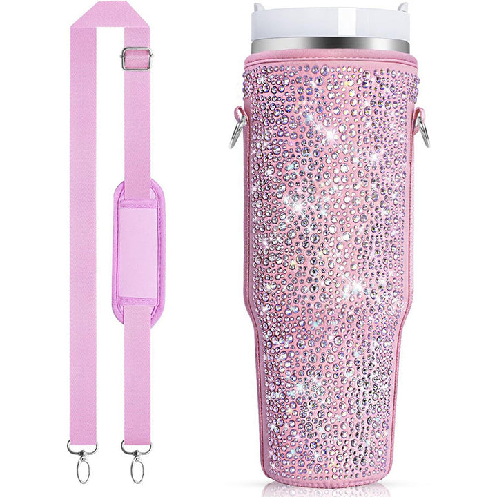 Ladies Glittering Insulated Bottle Case Stornfield