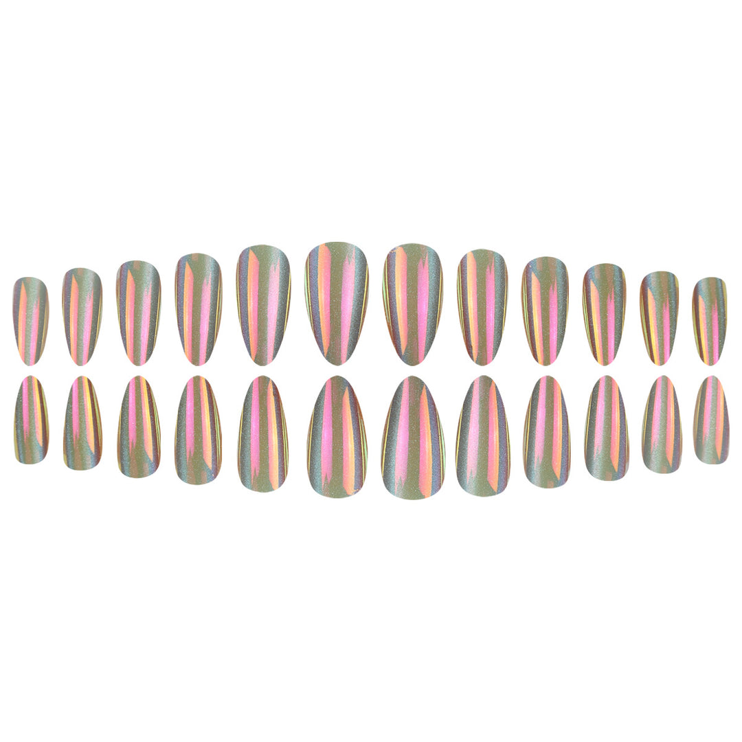 Holographic Stiletto Press-On Nails Stornfield