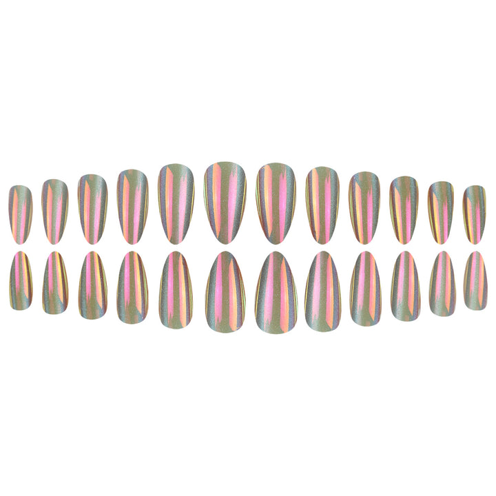 Holographic Stiletto Press-On Nails Stornfield