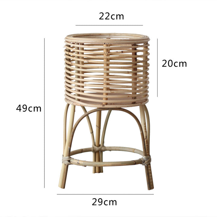 Rattan plant stand with modern design Stornfield