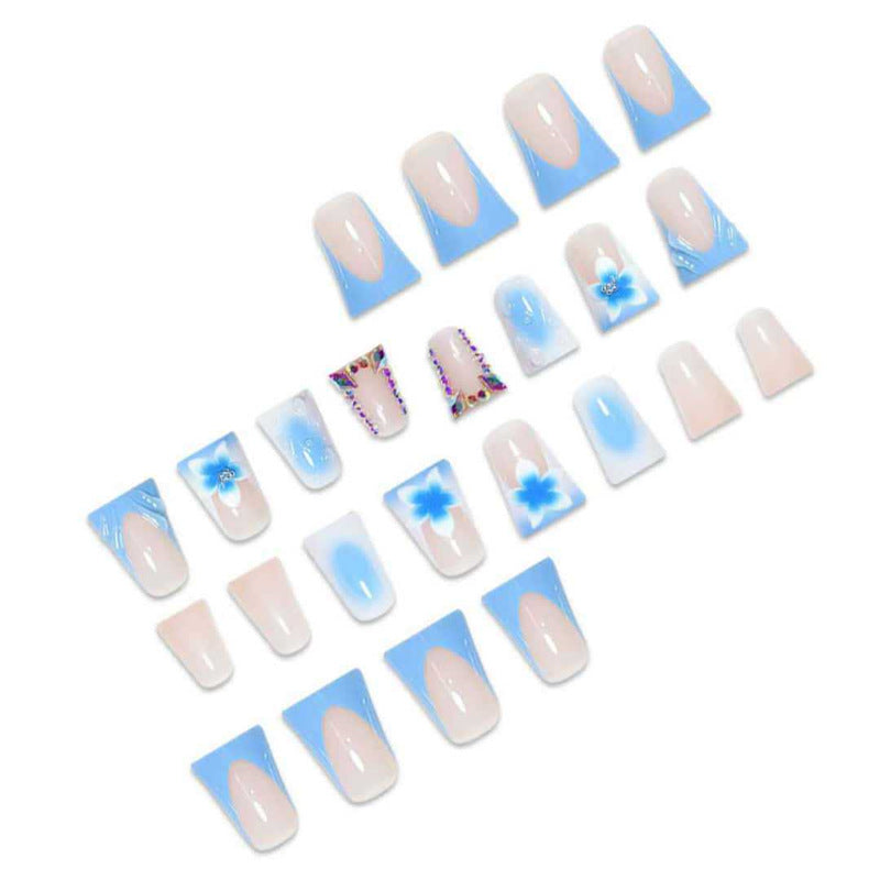 Artistic Long Press-On Nail Extensions Stornfield