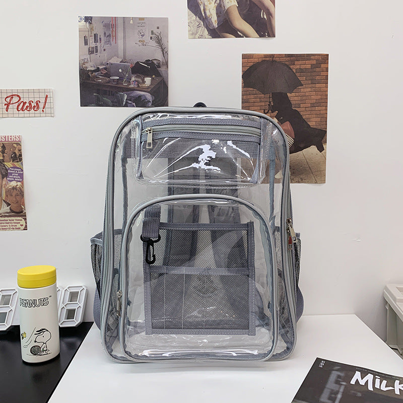 Transparent Multi-Pocket Clear School Backpack Stornfield
