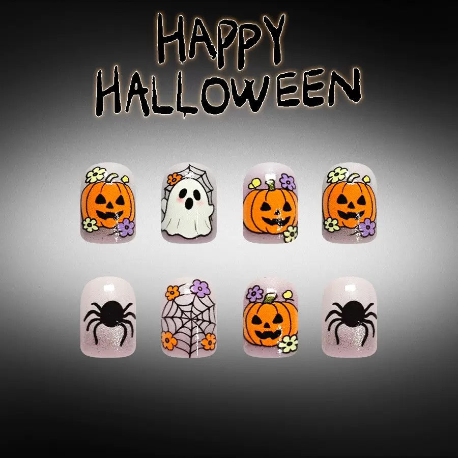Art nail set with festive Halloween designs Stornfield