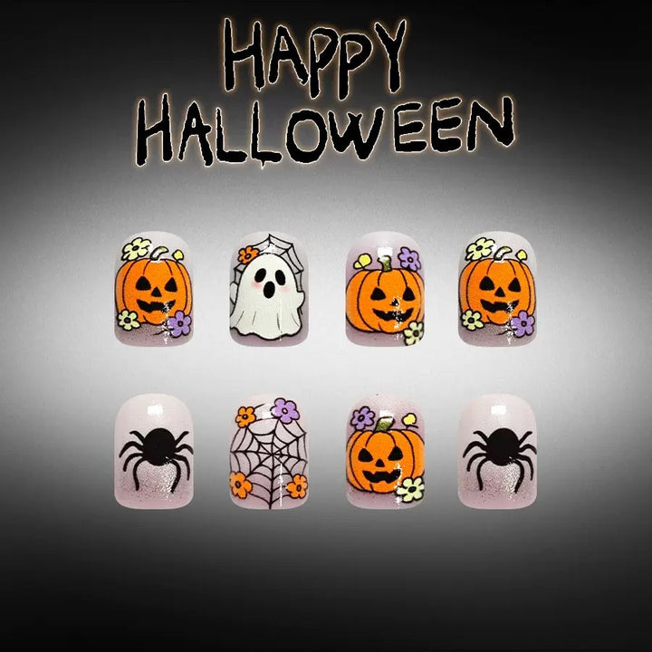 Art nail set with festive Halloween designs Stornfield