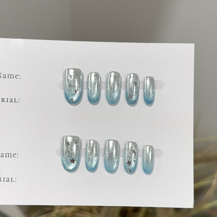 Premium Glitter Press-On Nail Set