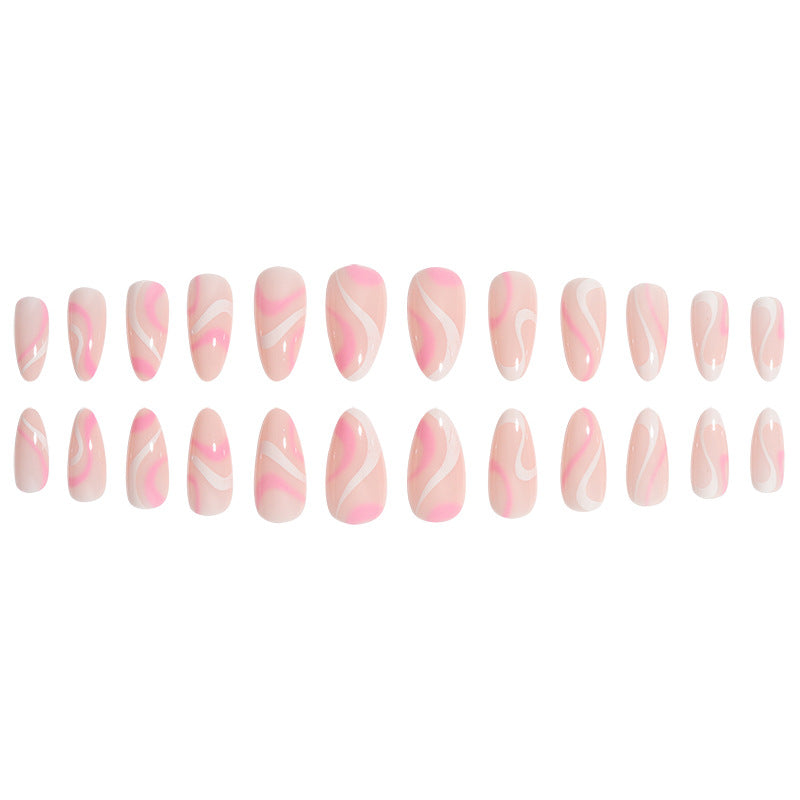 Elegant Geometric Art Press-On Nails Stornfield