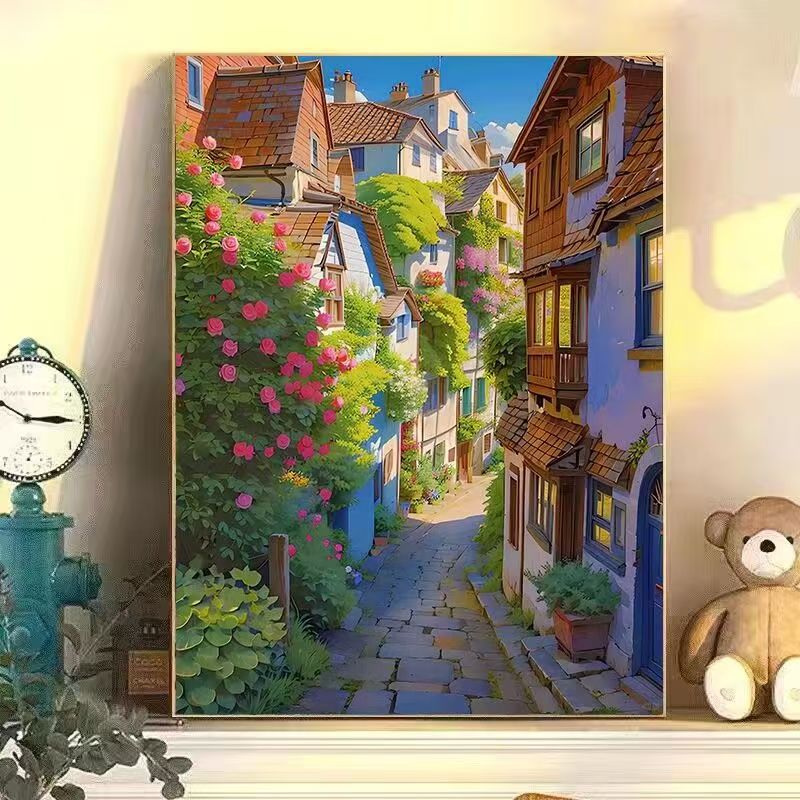 Colorful Urban Landscape Wall Art Stornfield