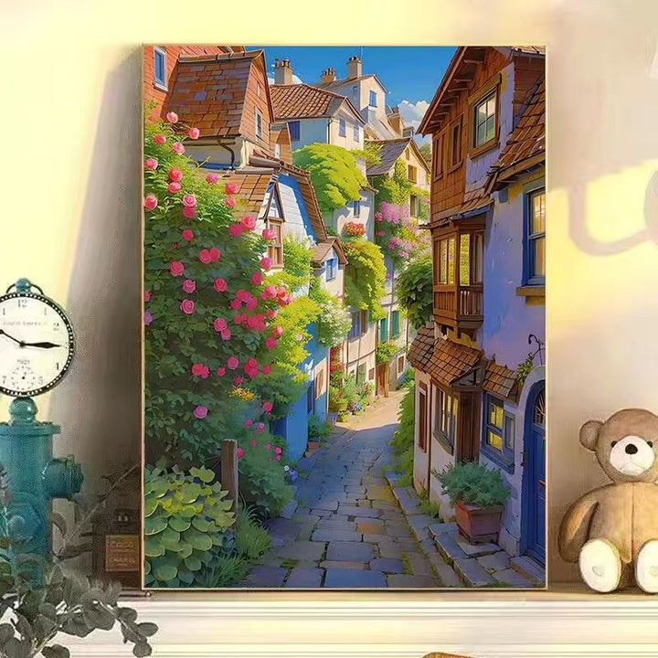 Colorful Urban Landscape Wall Art Stornfield