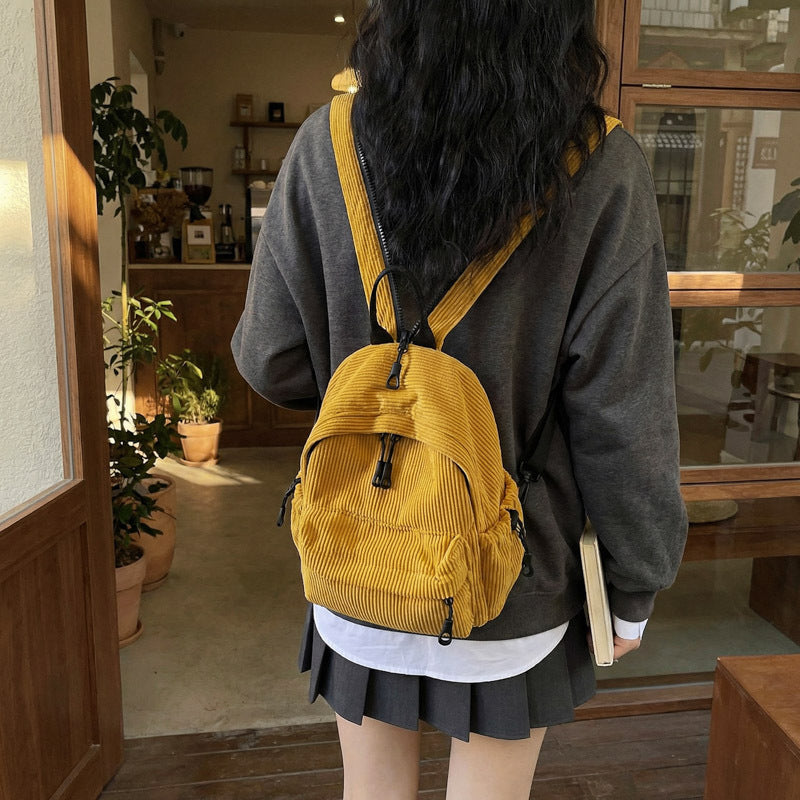 Cord-Backpack with Practical Front Pocket Stornfield