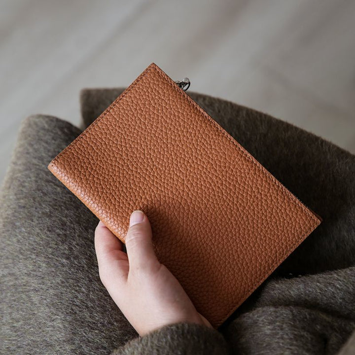 Premium Textured Leather Passport Holder Stornfield