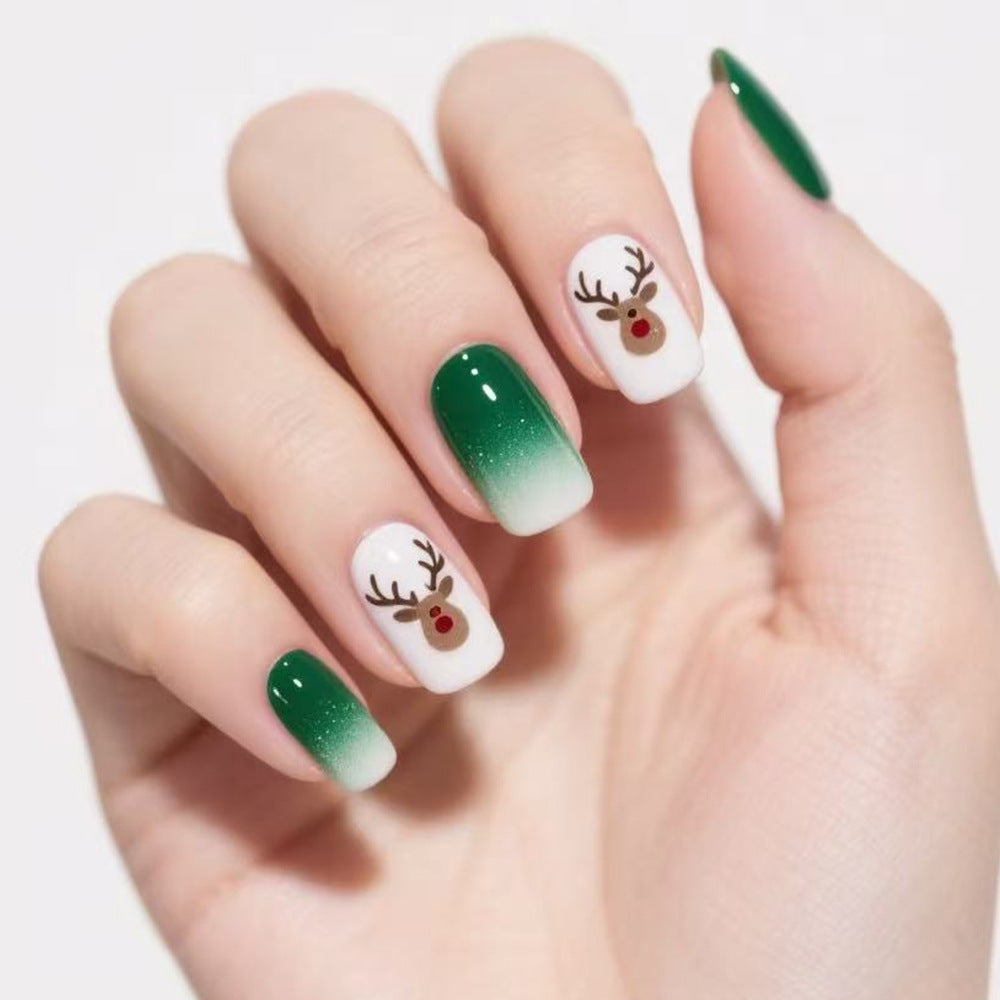 Festive Holiday Themed Press-On Nails Stornfield