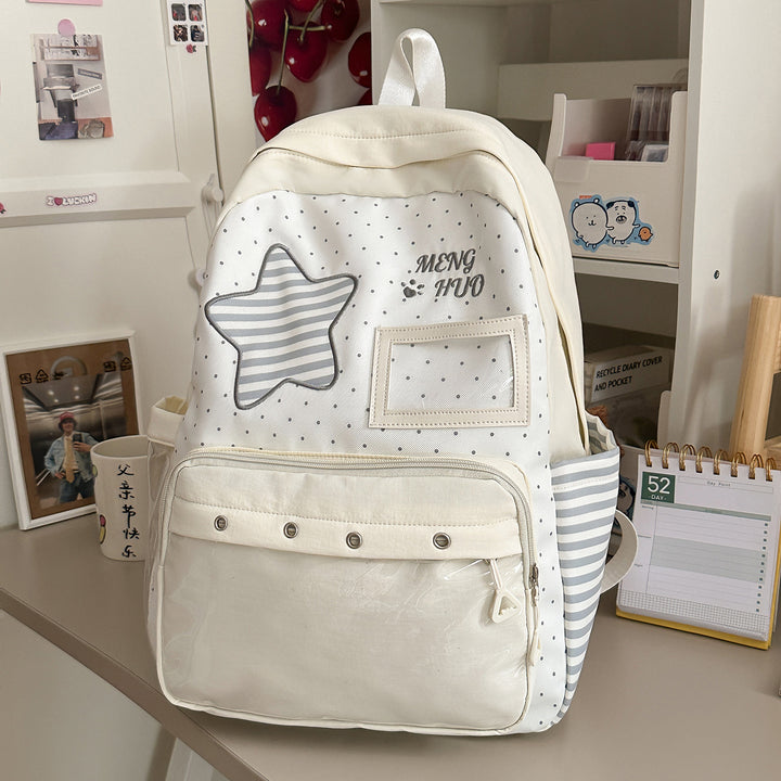 Trendy Star-Embellished Backpack Stornfield