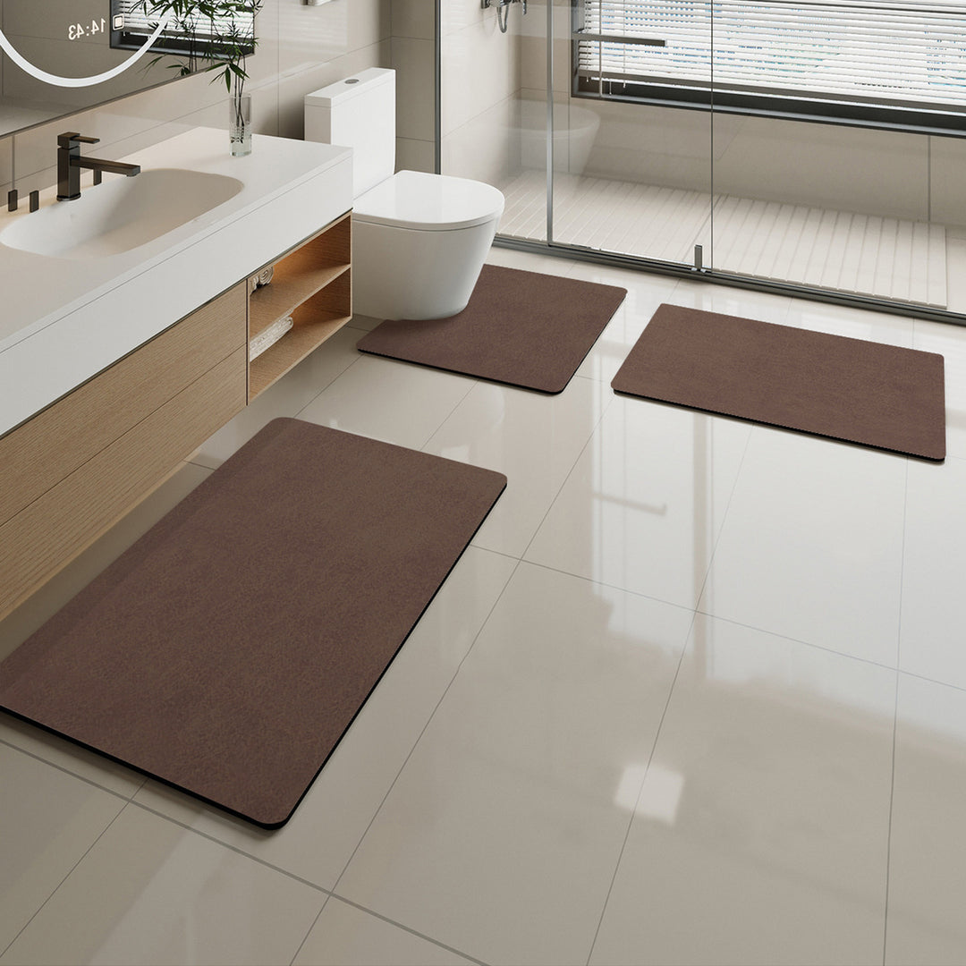 Soft Marble Pattern Bath Mat