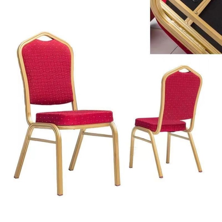 Elegant Upholstered Dining Chair with Gold Frame Stornfield