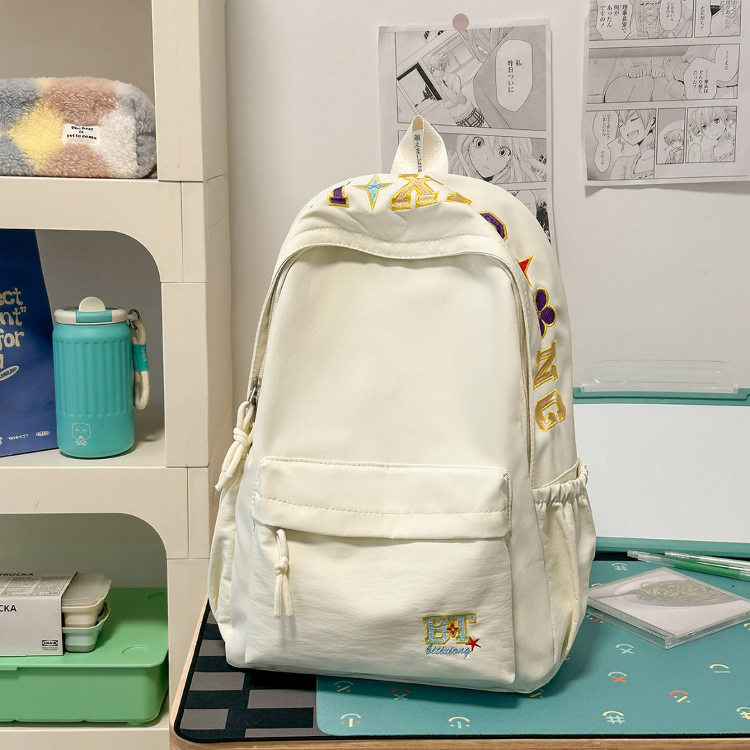 Stylish Embroidered Classic Backpack